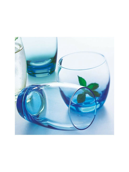 Arcoroc Salto Set of Glasses Water made of Glass Ice Blue 320ml 6pcs