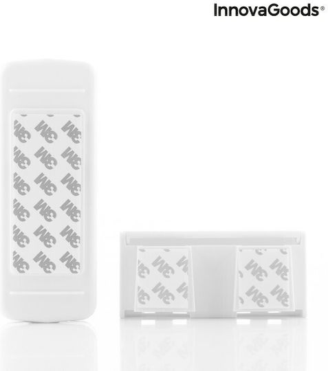 InnovaGoods Diseeth Toothbrush Support Base with Automatic Toothpaste Dispenser Wallpaper Plastic White