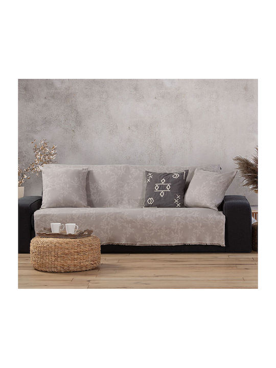 Nef-Nef Homeware Dreisitzer-Sofa Wurf Femme 170x300cm Beige 032303