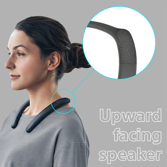 Sony Neckband Ηχείο Bluetooth με Διάρκεια Μπαταρίας έως 20 ώρες Μαύρο
