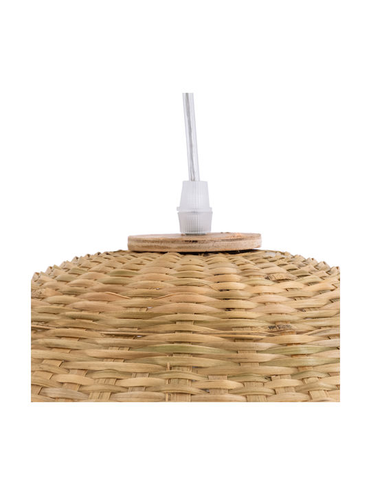 GloboStar Bora-Bora Beige Boho Bell Pendant Ceiling Light with E27 Socket 42x42cm