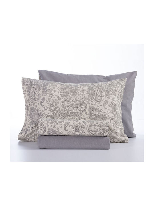 Nef-Nef Homeware Sheet Sets Single 160x260cm. Honor Grey 3pcs