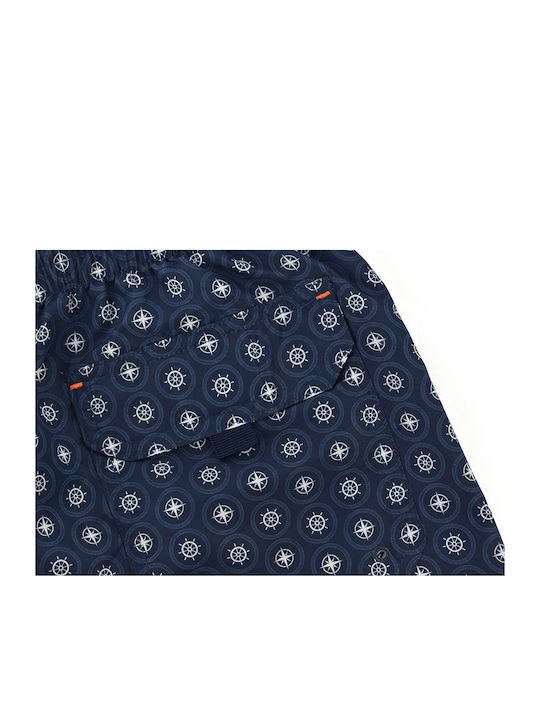 Men's Swimwear Shorts Navy Blue with Patterns