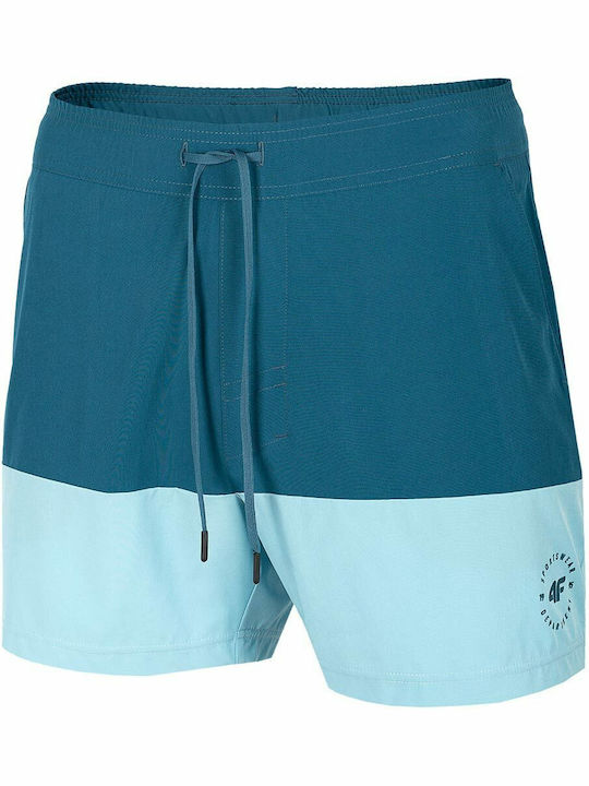 4F Men's Swimwear Striped Shorts Blue