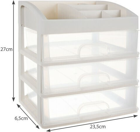 Soulima Cosmetic Organizer Case Transparent Cosmetic Organization Stand Base