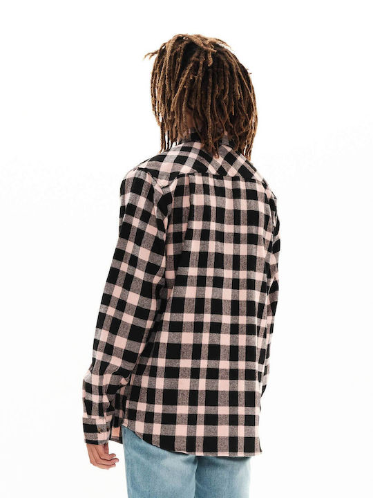 Emerson Flannel Shirt Nude/Black