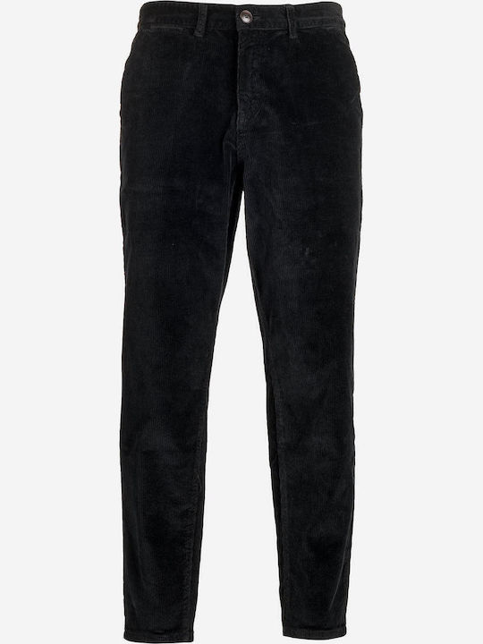 Trousers Elastic in Regular Fit Black