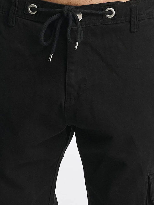 Trousers Cargo Elastic Black