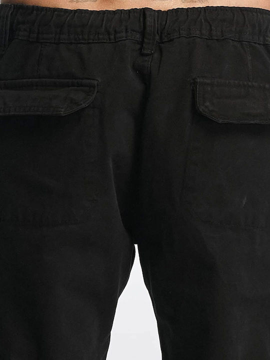 Trousers Cargo Elastic Black