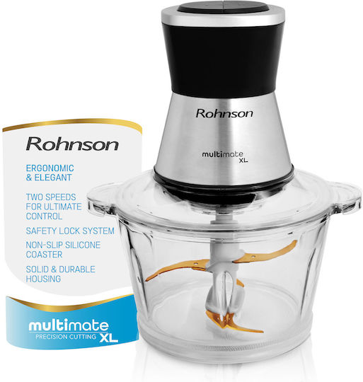Rohnson Multi Chopper 700W with 2L Inox Bowl