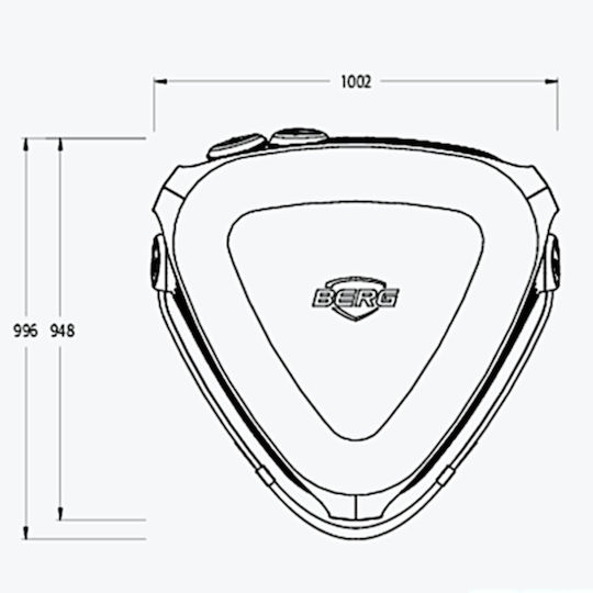 Berg Toys Hoppaa Trampolină pentru copii cu Mâner