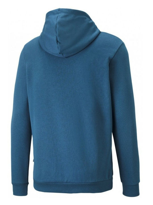 Big Logo Sweatshirt With Blue Hood