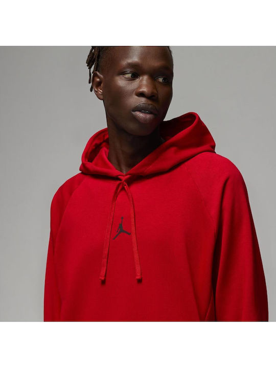 Dri-Fit Sweatshirt with Hood Red