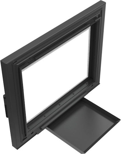 Kratki Steel Fireplace Mantel DRZWI/AMELIA/DECO 75x60.7cm