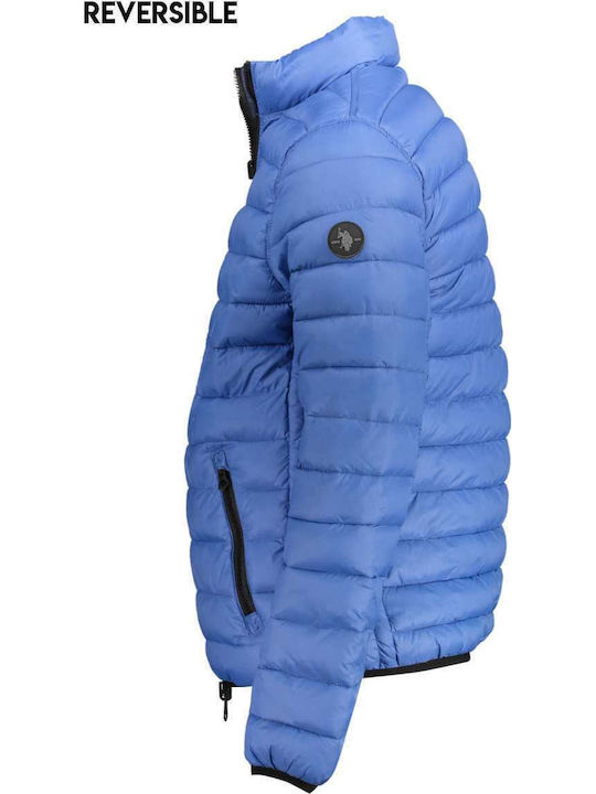 Χειμωνιάτικο Μπουφάν Puffer Διπλής Όψης Μπλε