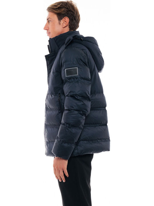 Χειμωνιάτικο Μπουφάν Puffer Navy Μπλε