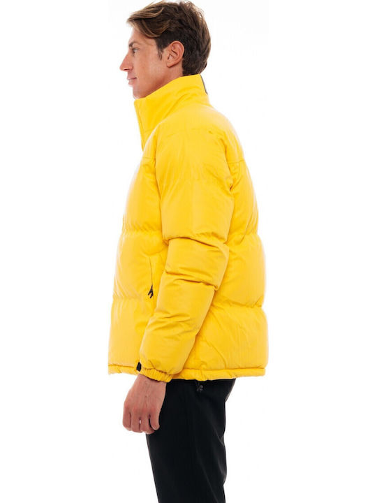 Зимно Puffer Жълто Мъжко Якето