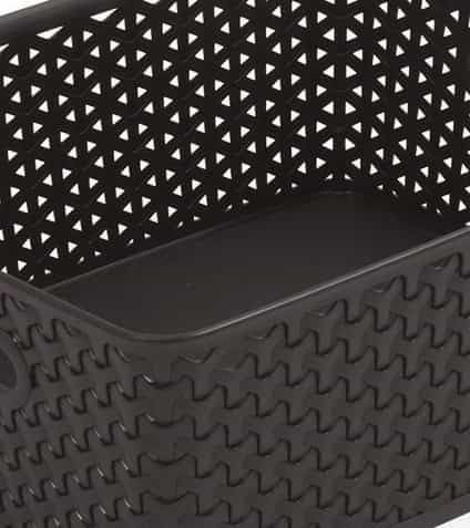 Curver Mystyle Καλάθι Αποθήκευσης Πλαστικό Μαύρο 25.5x19.6x10.3cm