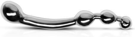 Sinner Gear Multi-Stim Pleasure Wand Metal Anal Dildo Πρωκτικό Dildo Ασημί