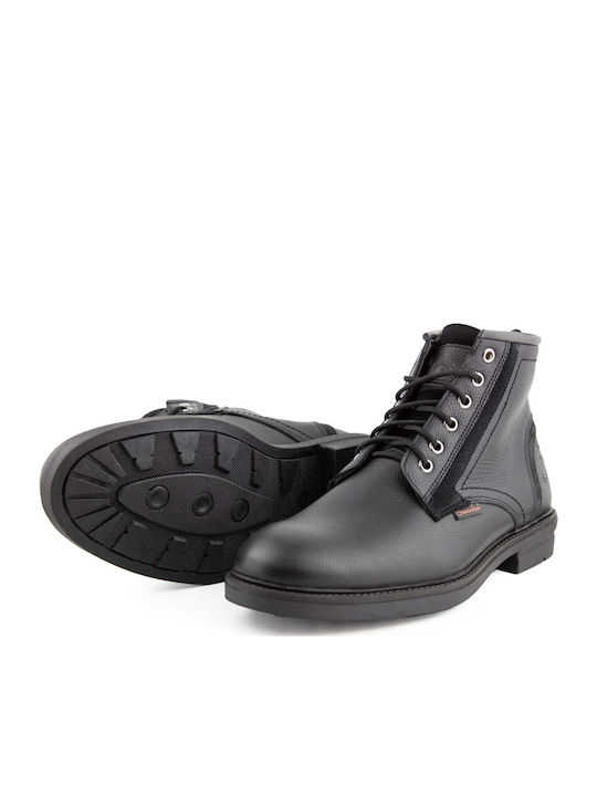 Leder Schwarz Stiefel