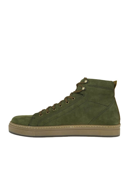 Suede Χακί Ανδρικά Μποτάκια