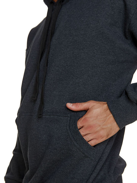 Sweatshirt with Hood Anthracite