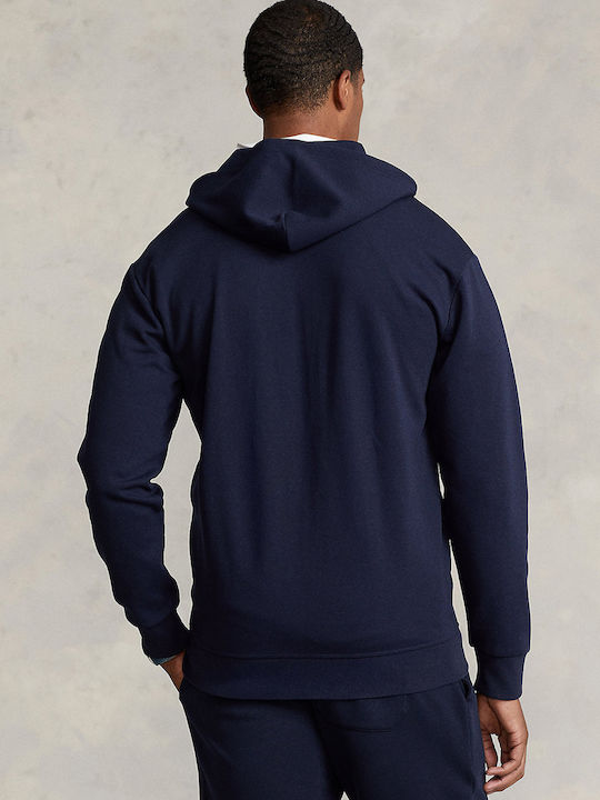 Sweatshirt with Hood Navy Blue