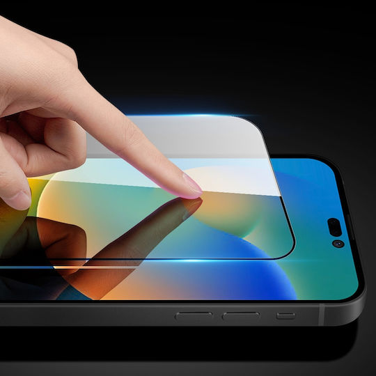 Dux Ducis Case Friendly Full Face Tempered Glass Μαύρο (iPhone 14 Pro Max)
