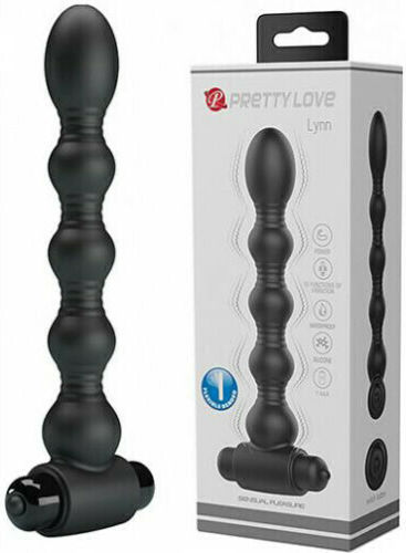 Pretty Love Lynn Πρωκτική Σφήνα με Δόνηση Μαύρη 18cm