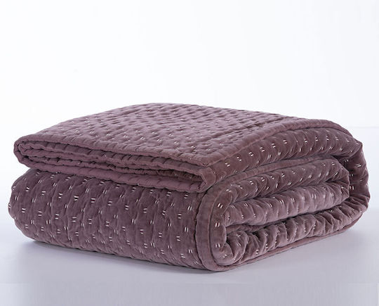 Nef-Nef Homeware Shepard Υπέρδιπλο Wine 230x240cm Nef-Nef Homeware Shepard Υπέρδιπλο Wine 230x240cm