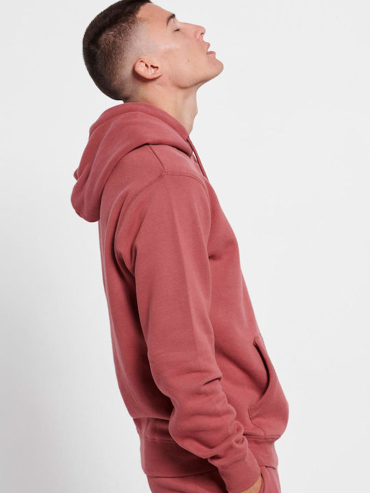 Hoodie with Dusty Rose Colour