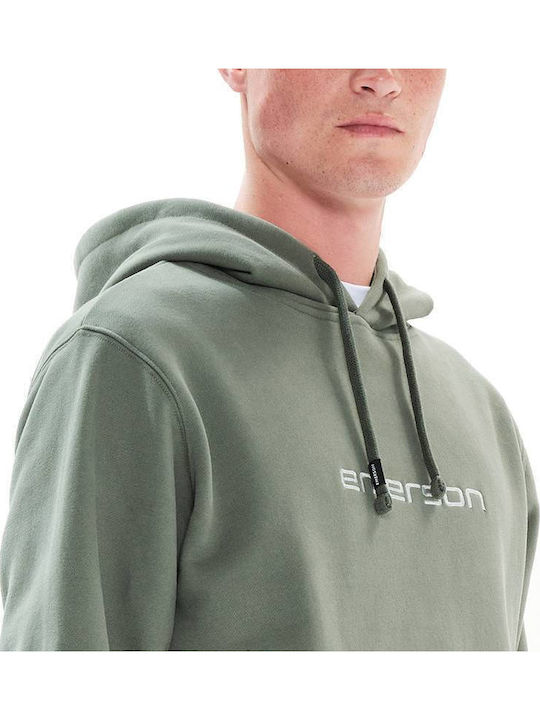 Sweatshirt with Hood Dusty Green