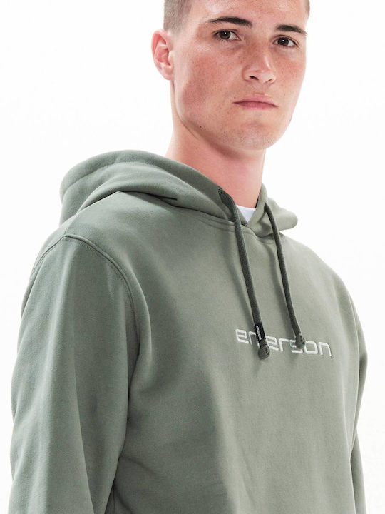 Sweatshirt with Hood Dusty Green