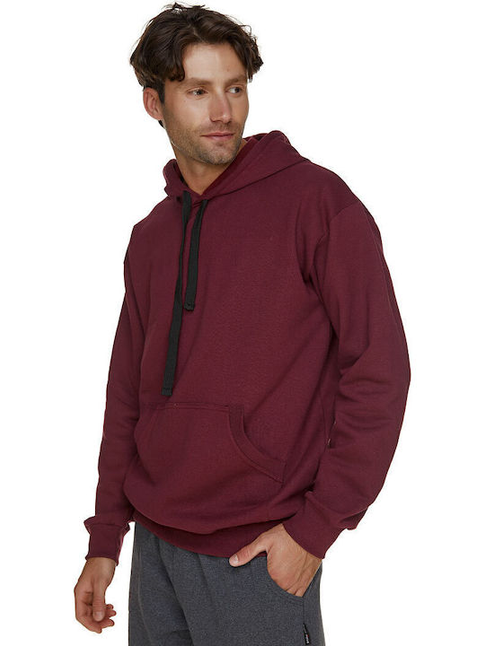 Maripo Sweatshirt with Hood Burgundy