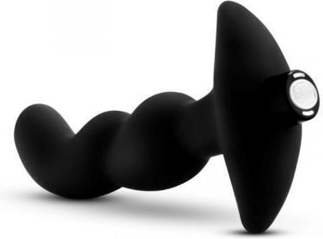 Blush Anal Adventures Platinum Vibrating Prostate Massager 03 Πρωκτική Σφήνα με Δόνηση Μαύρη 15.2cm