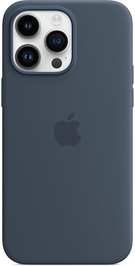 Apple Silicone Case with MagSafe Back Cover Silicone Storm Blue (iPhone 14 Pro Max)