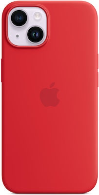 Apple Silicone Case with MagSafe Coperta din spate Silicon (Product) RED (iPhone 14) MPRW3ZM/A