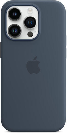 Apple Silicone Case with MagSafe Back Cover Silicon Storm Blue (iPhone 14 Pro)