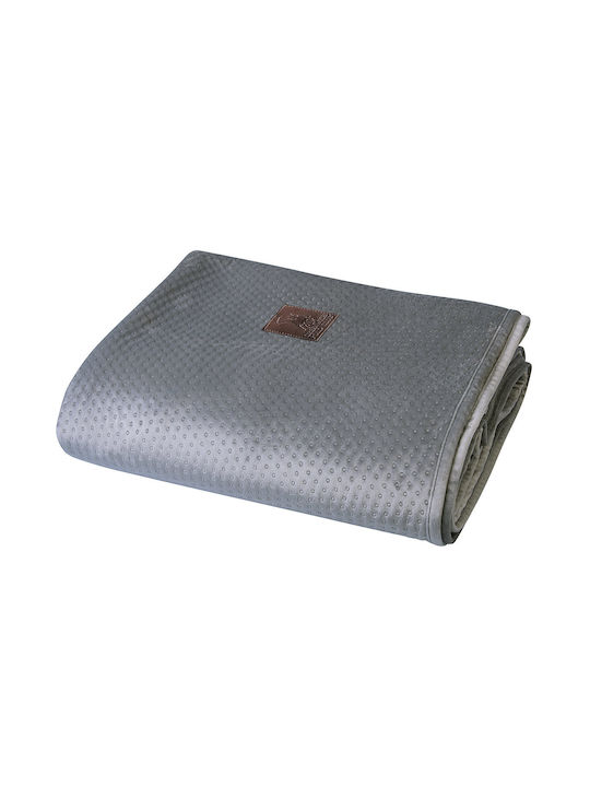 Greenwich Polo Club 2795 Sofa Throw 2 Seater Fleece 180x250cm Gray
