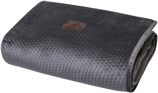 Greenwich Polo Club 2798 Three-Seater Sofa Throw Velvet 180x300cm Dark Gray