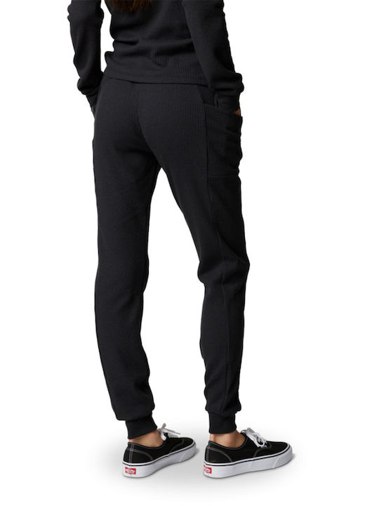 Fox High Desert Thermal Women's High Waist Jogger Sweatpants Black