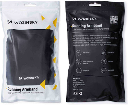 Wozinsky Running Θήκη Μπράτσου έως 6.7" Μαύρο WABBK1