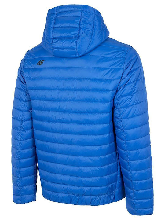 4F Herren Winter Jacke Puffer Blau