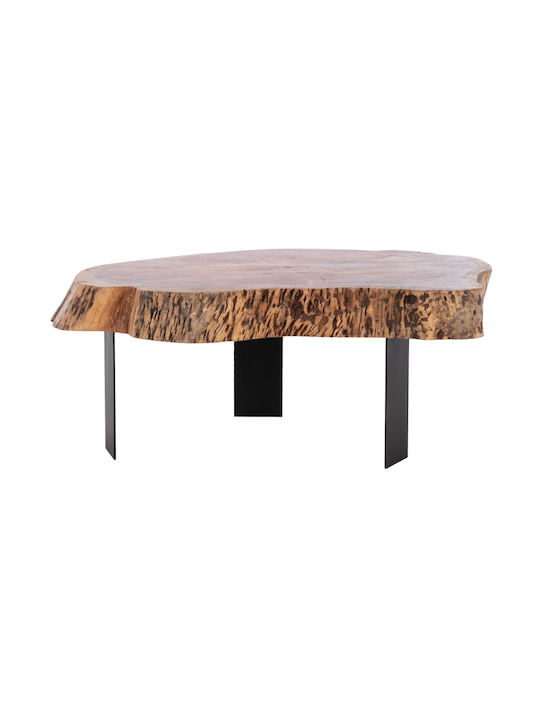 Briggs Oval Solid Wood Coffee Table Natural L106.5xW70xH40cm