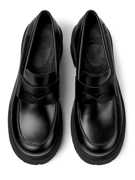 Milah Leather Women's Moccasins in Black Color