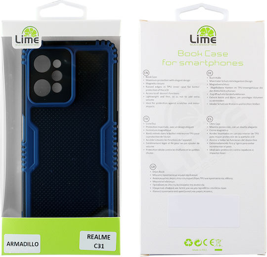 Lime Armadillo Camera Guard Umschlag Rückseite Kunststoff Blau (Realme C31)