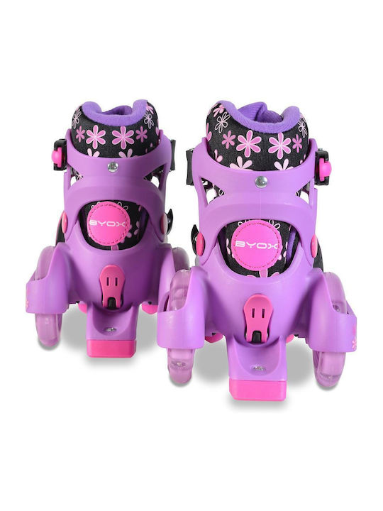Byox Little Beetle Kids Adjustable Quad Rollers Purple