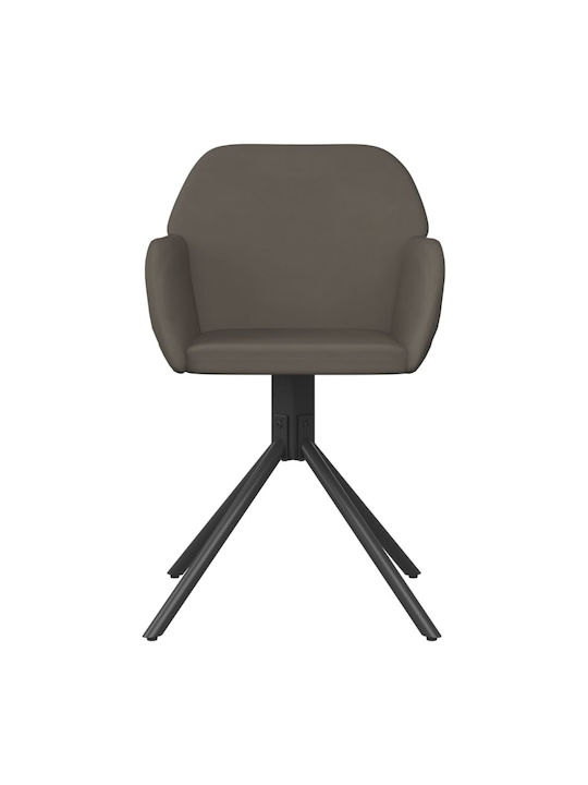 Stühle Speisesaal Dark Grey 2Stück 54x58.5x79.5cm