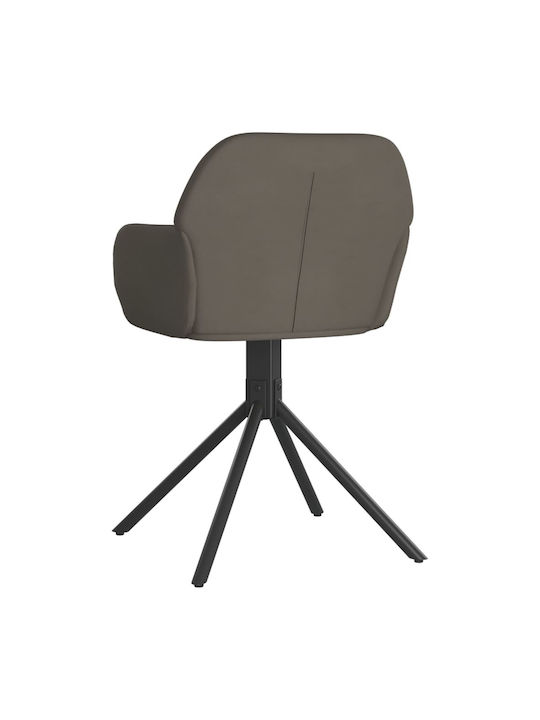 Stühle Speisesaal Dark Grey 2Stück 54x58.5x79.5cm