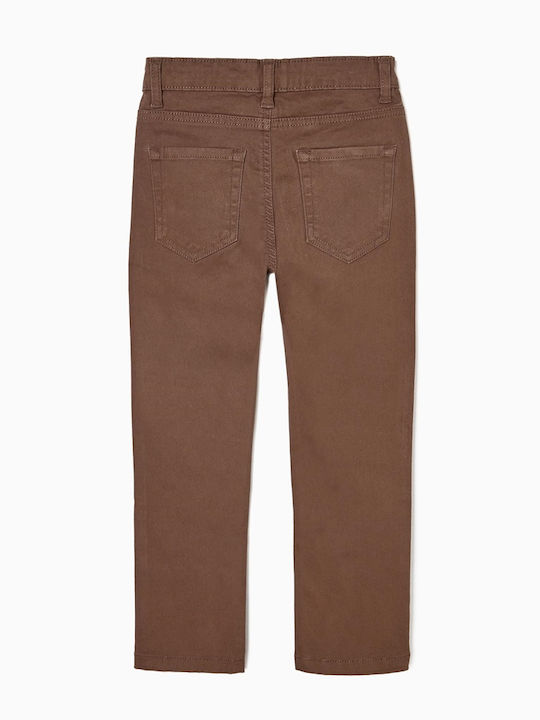 Zippy Boys Fabric Chino Trouser Brown